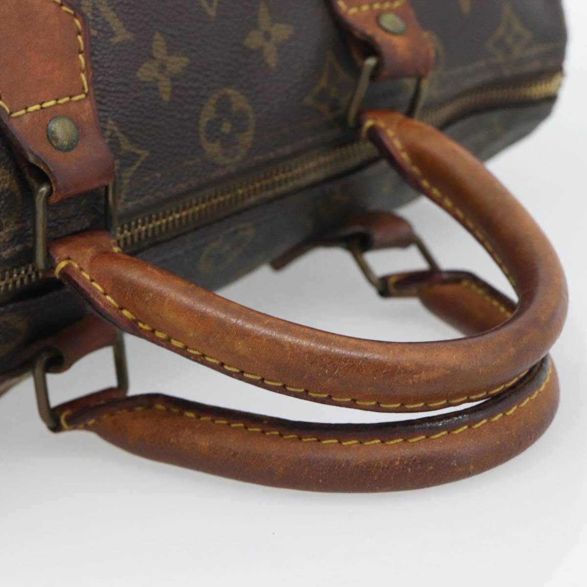 LOUIS VUITTON Monogram Speedy 30 Hand Bag M41526 LV Auth 192252