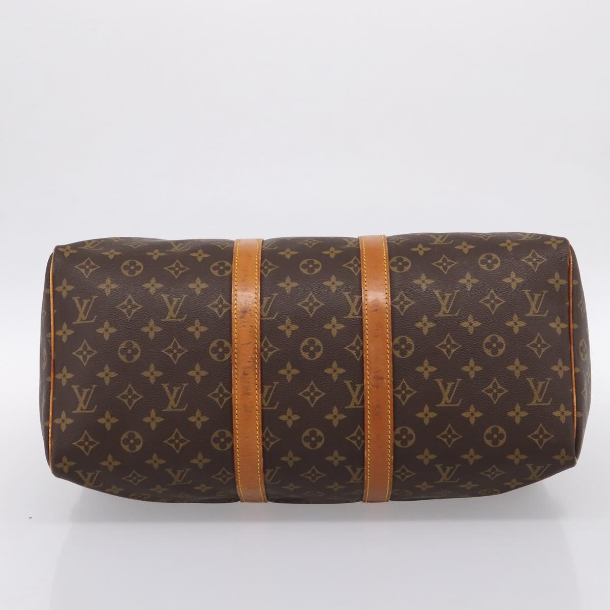 LOUIS VUITTON Monogram Keepall 45 Boston Bag M41428 LV Auth 192255
