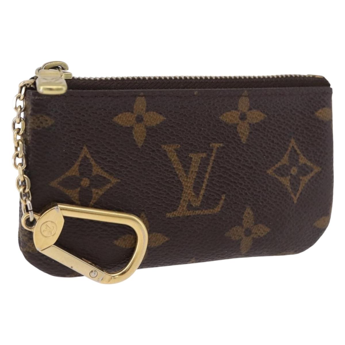 LOUIS VUITTON Monogram Pochette Cles Coin Purse M62650 LV Auth 192276