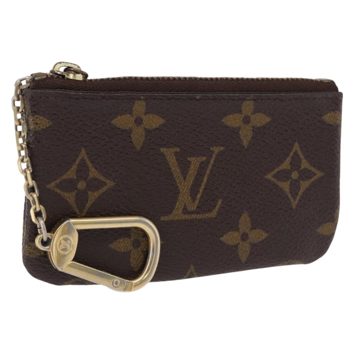 LOUIS VUITTON Monogram Pochette Cles Coin Purse M62650 LV Auth 192278
