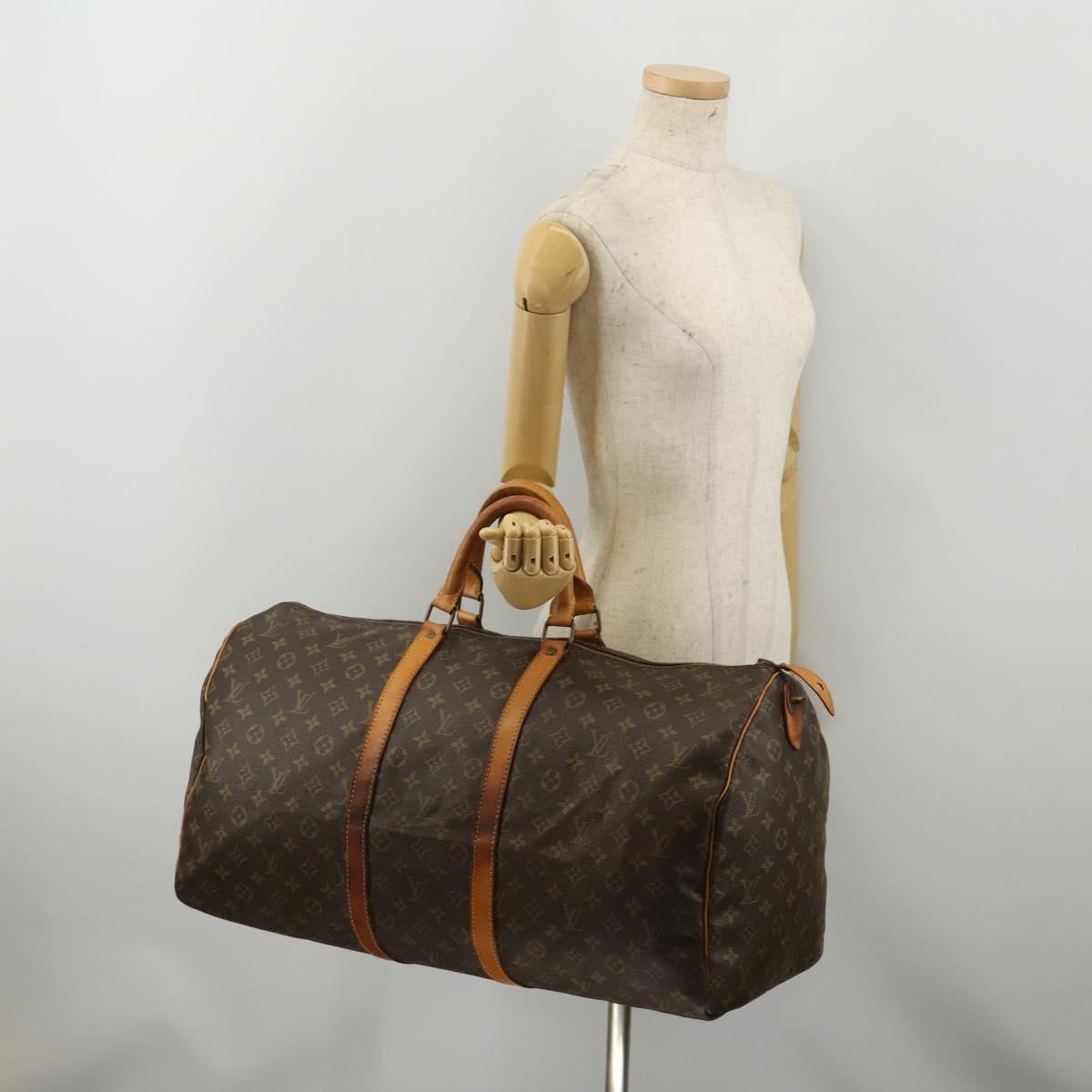 LOUIS VUITTON Monogram Keepall 55 Boston Bag Vintage M41424 LV Auth 192279