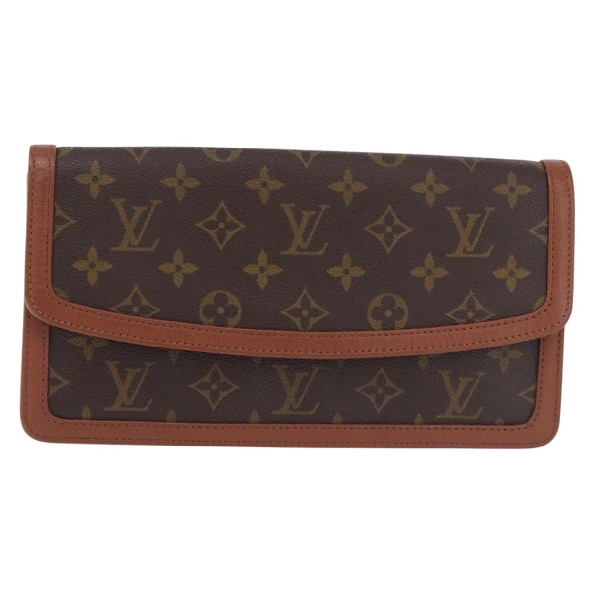LOUIS VUITTON Monogram Pochette Dam PM Clutch Bag M51812 LV Auth 192281