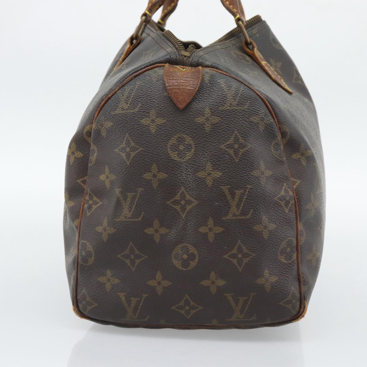 LOUIS VUITTON Monogram Speedy 30 Hand Bag M41526 LV Auth 192283