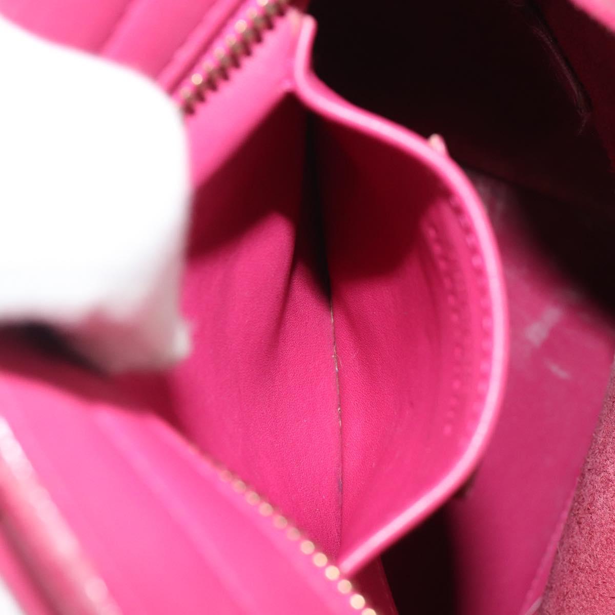 SAINT LAURENT Y Line Hand Bag Leather Pink Gold 311210 Auth 192291