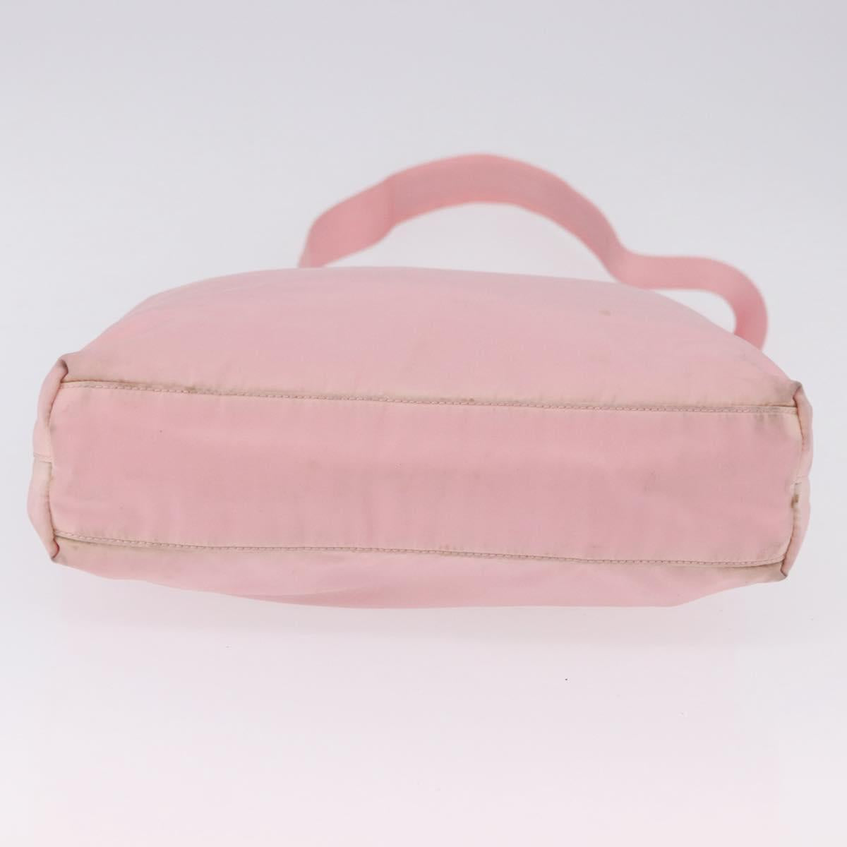 PRADA Tote Bag Nylon 2way Pink Silver Auth 192294