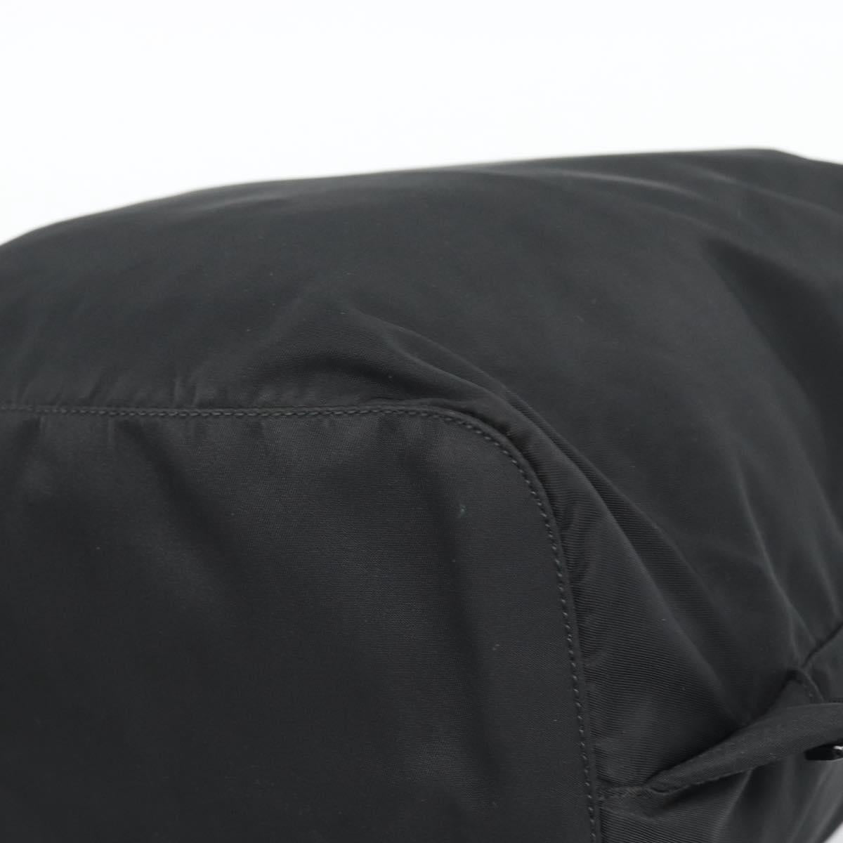 PRADA Nylon Backpack Black Silver Auth 192295A