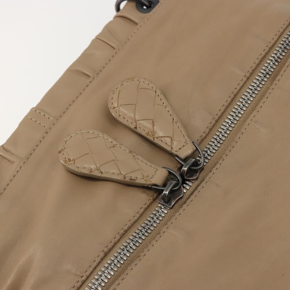BOTTEGA VENETA INTRECCIATO Tote Bag Leather Beige Auth 192298