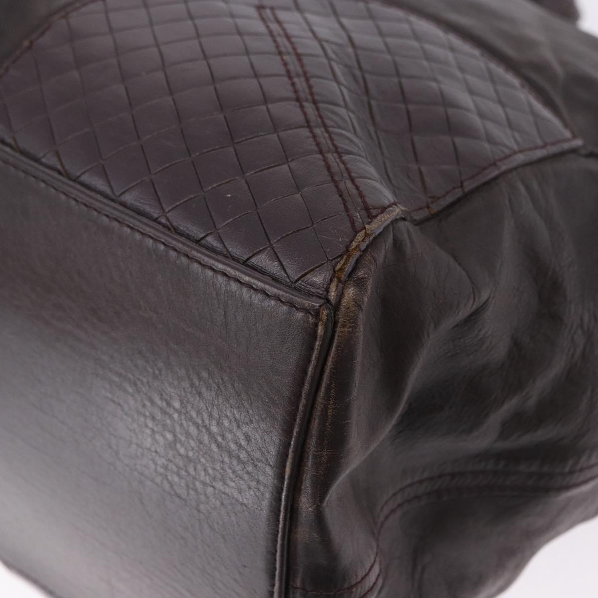 BOTTEGA VENETA Hand Bag Leather Brown Auth 192299