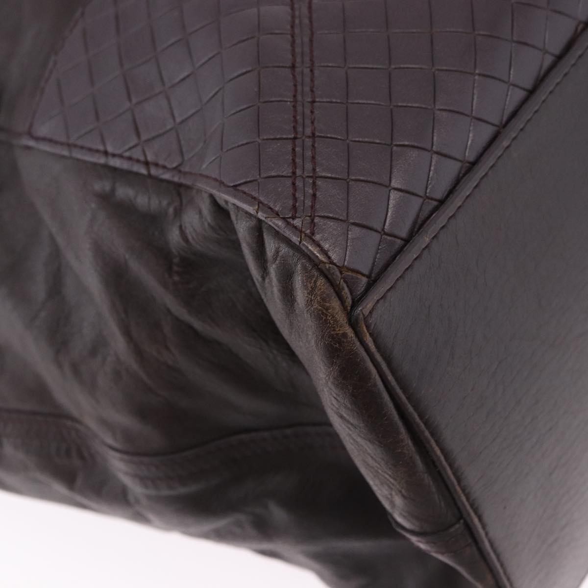 BOTTEGA VENETA Hand Bag Leather Brown Auth 192299