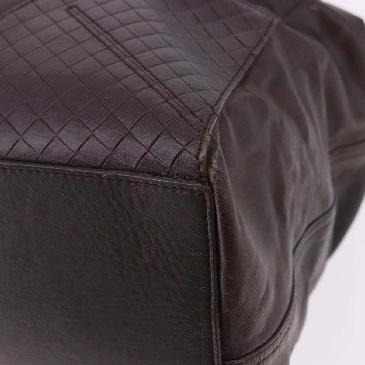 BOTTEGA VENETA Hand Bag Leather Brown Auth 192299