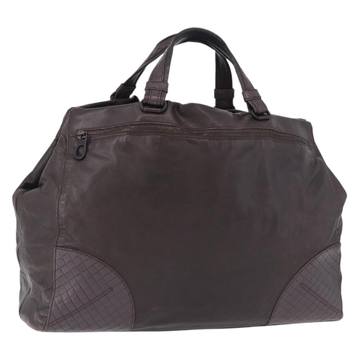 BOTTEGA VENETA Hand Bag Leather Brown Auth 192299