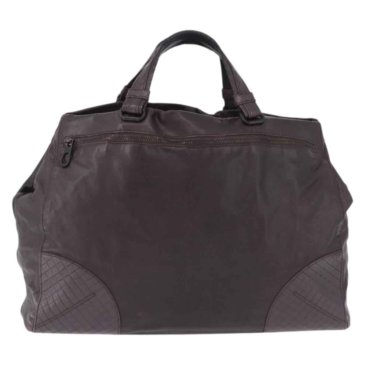 BOTTEGA VENETA Hand Bag Leather Brown Auth 192299