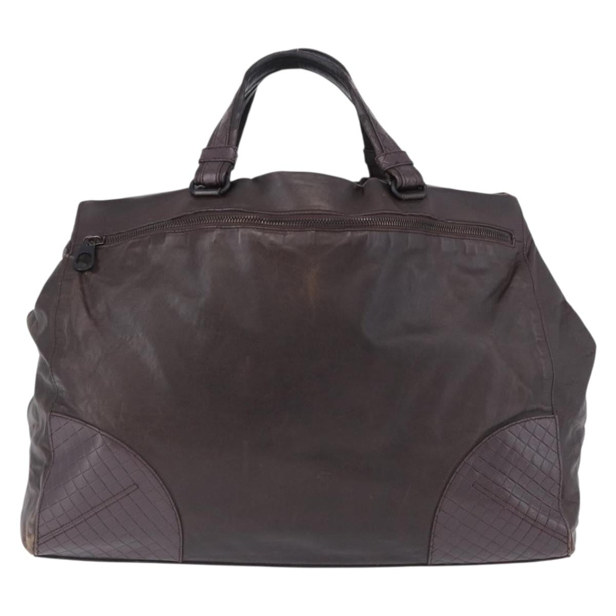 BOTTEGA VENETA Hand Bag Leather Brown Auth 192299