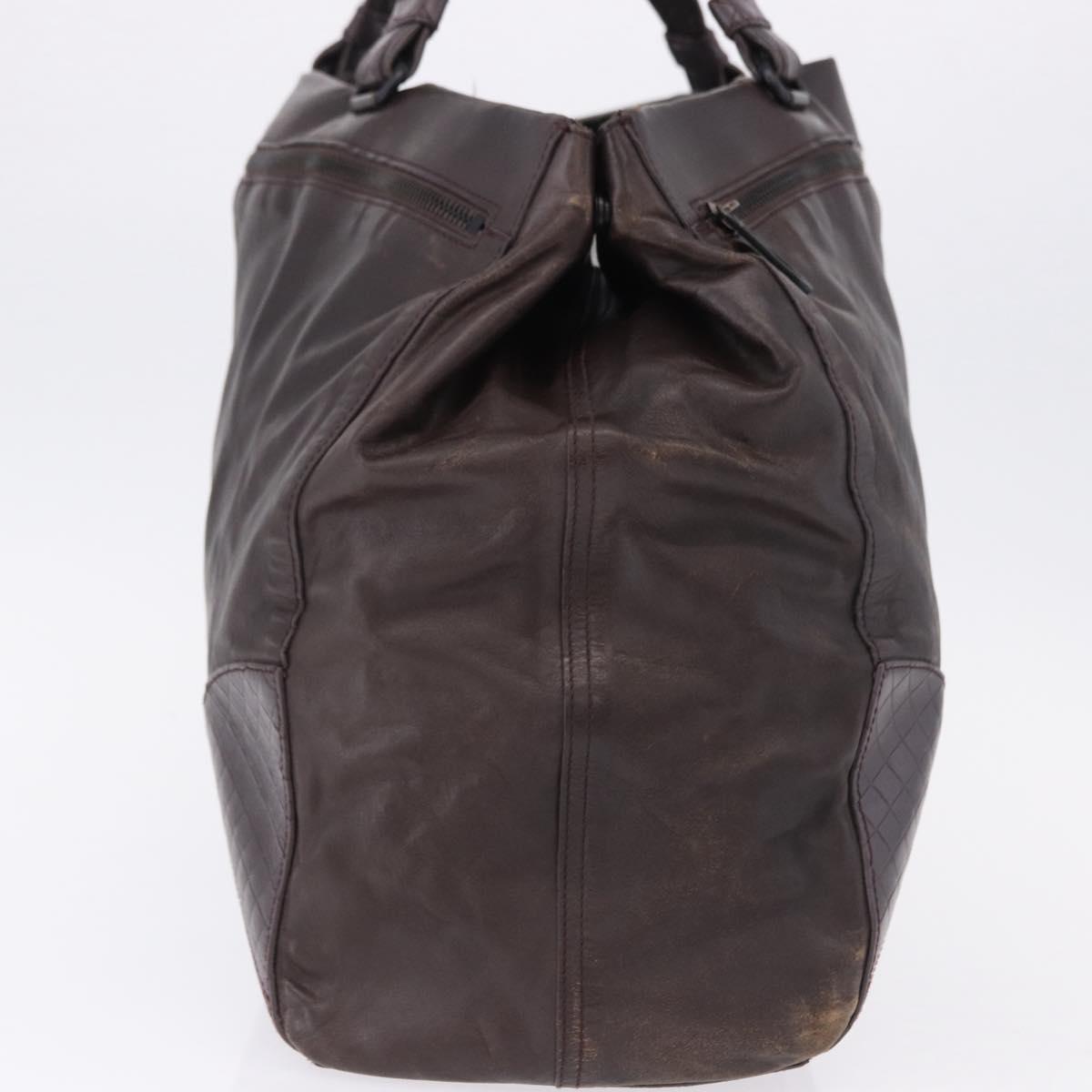 BOTTEGA VENETA Hand Bag Leather Brown Auth 192299