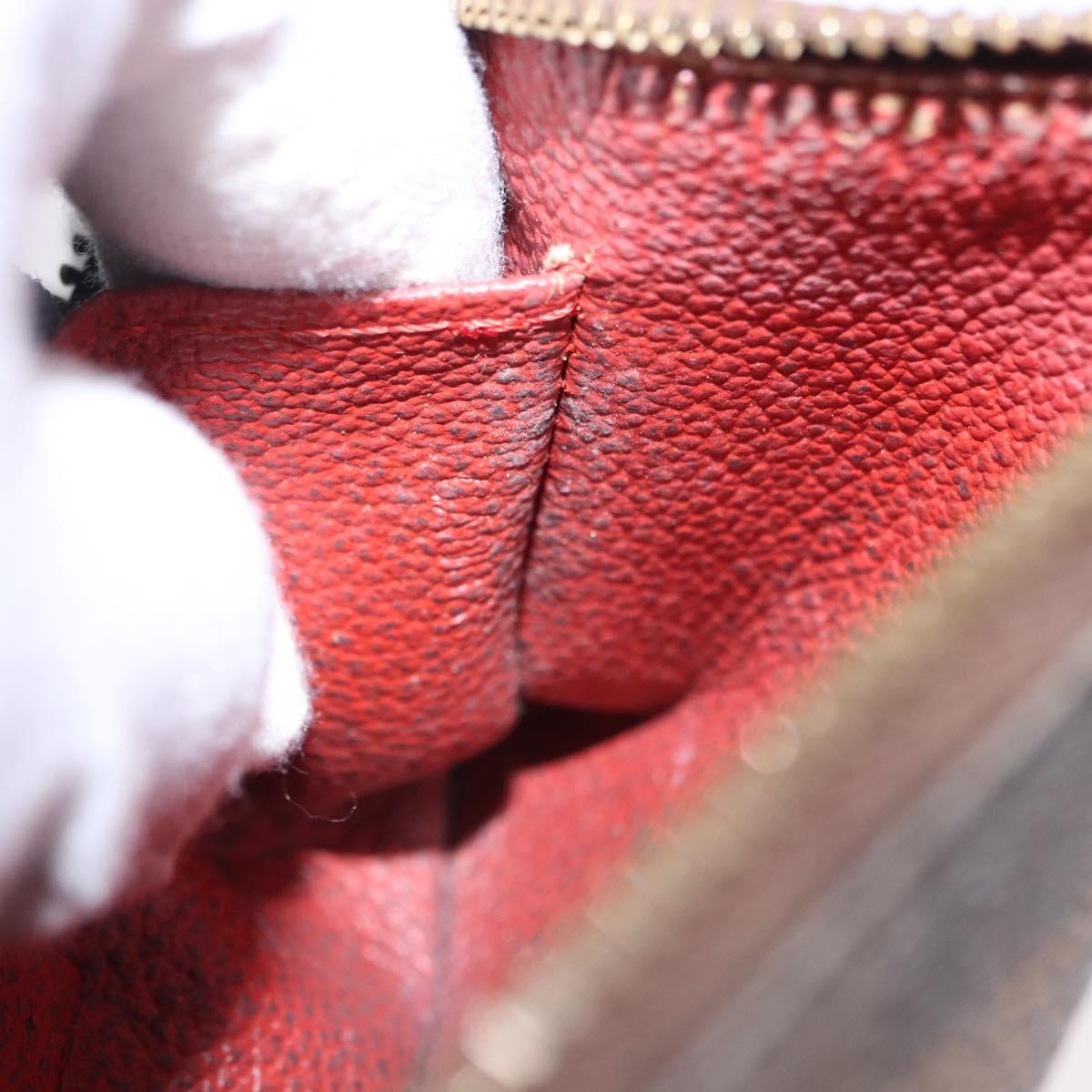 LOUIS VUITTON Damier Ebene Pochette Cosmetic PM Pouch N47516 LV Auth 192303