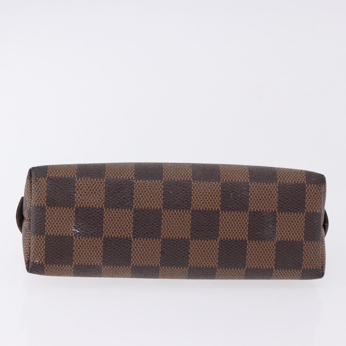 LOUIS VUITTON Damier Ebene Pochette Cosmetic PM Pouch N47516 LV Auth 192303