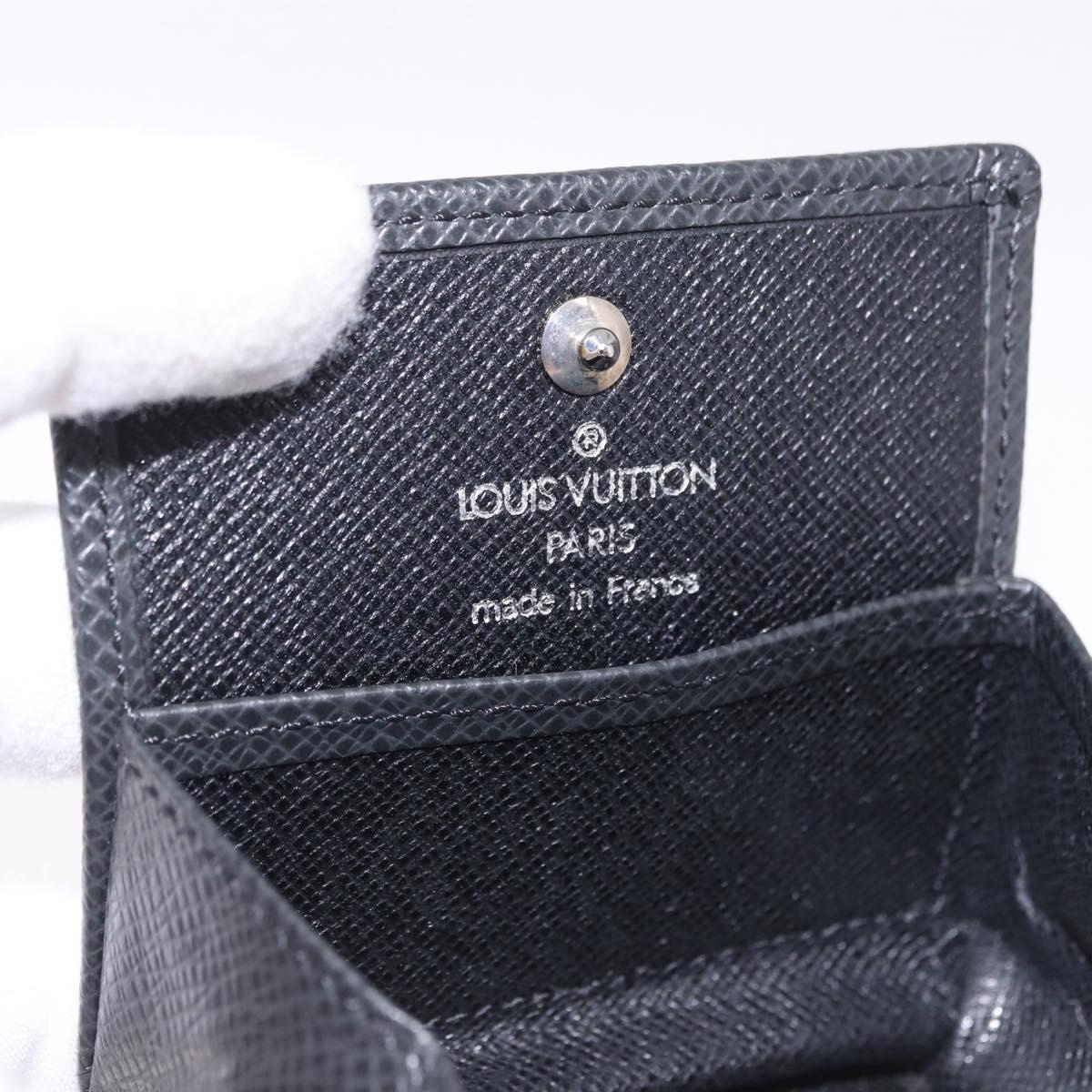 LOUIS VUITTON Epi Porte Monnaie Boite Coin Purse Ardoise M30382 LV Auth 192308A