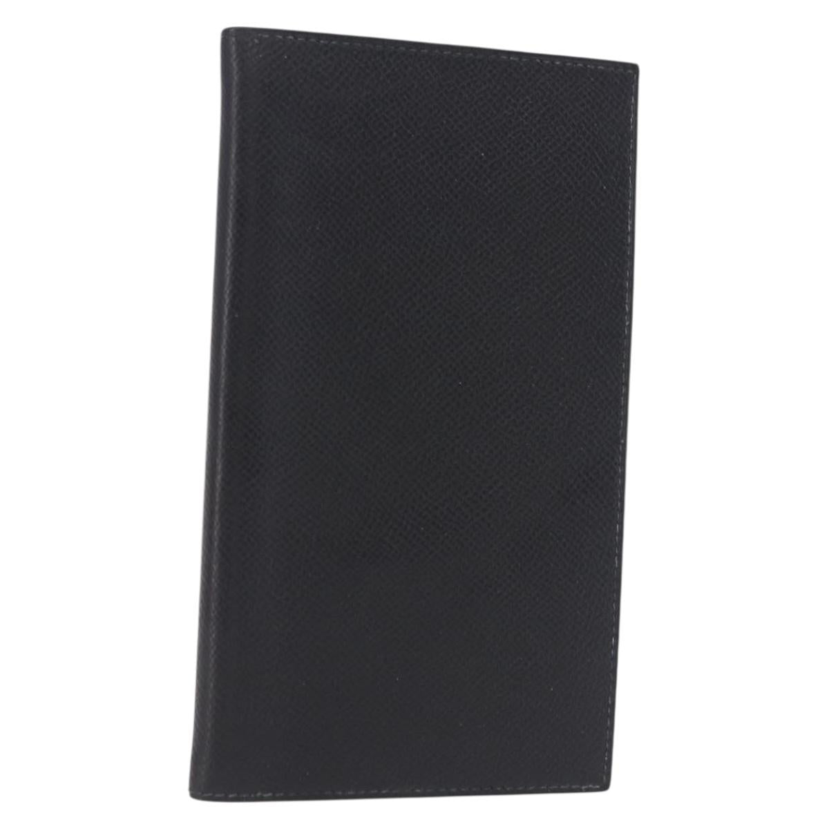 HERMES Agenda Vision Day Planner Cover Leather Black Auth 192309V