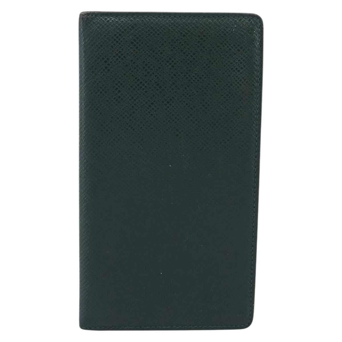 LOUIS VUITTON Taiga Billfold Card Case 2 Set Epicea Grizzly LV Auth 192414