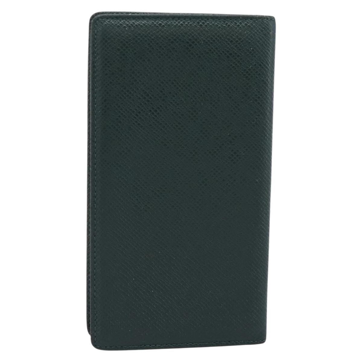 LOUIS VUITTON Taiga Billfold Card Case 2 Set Epicea Grizzly LV Auth 192414