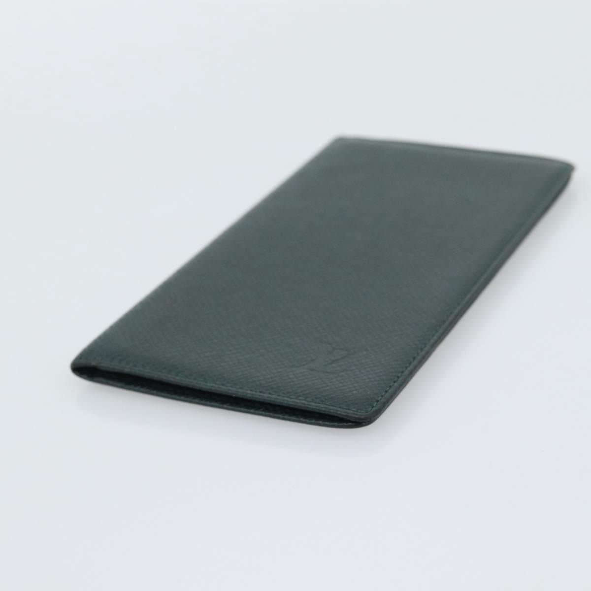 LOUIS VUITTON Taiga Billfold Card Case 2 Set Epicea Grizzly LV Auth 192414