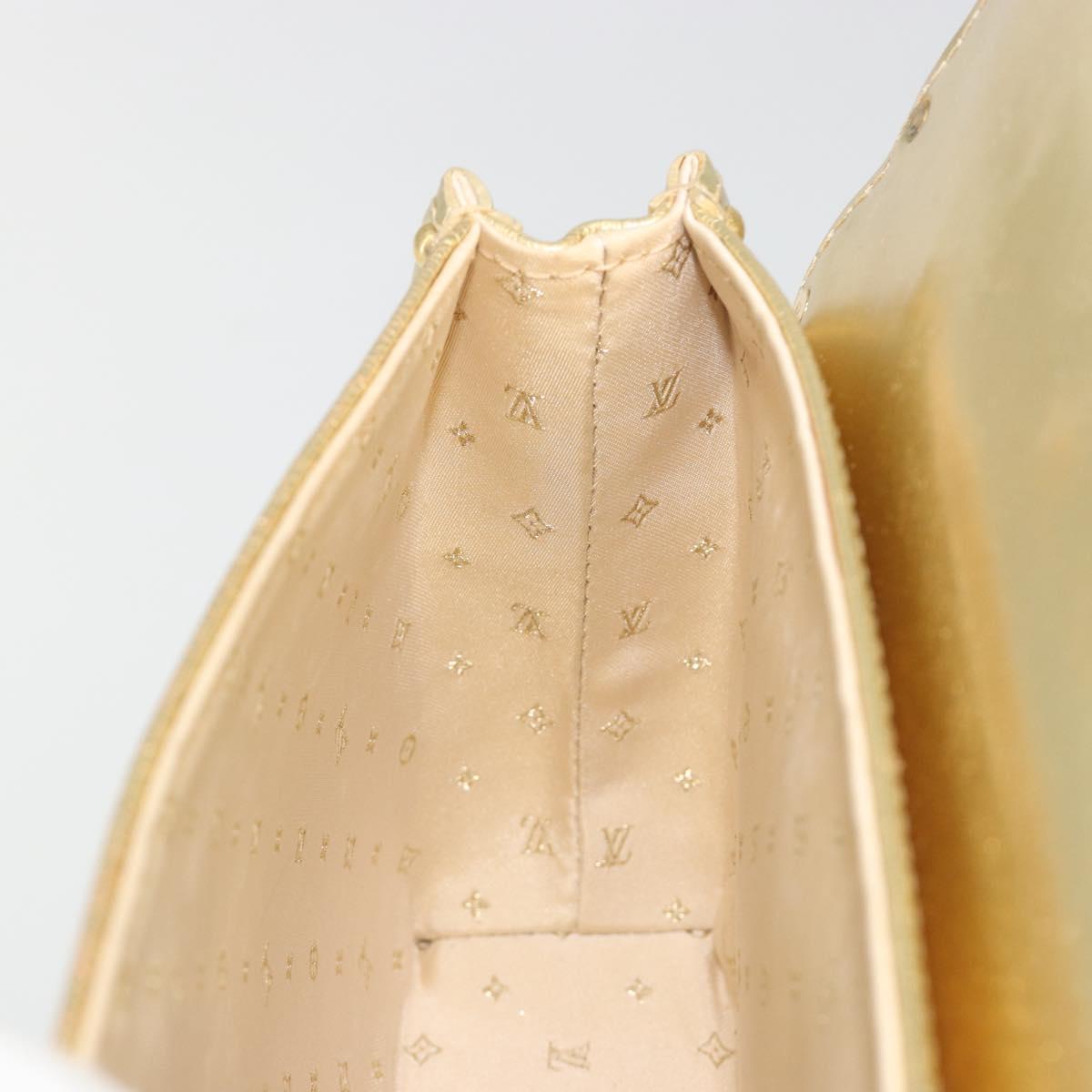 LOUIS VUITTON Suhari Emerble Shoulder Bag Leather Gold LV Auth 192434V