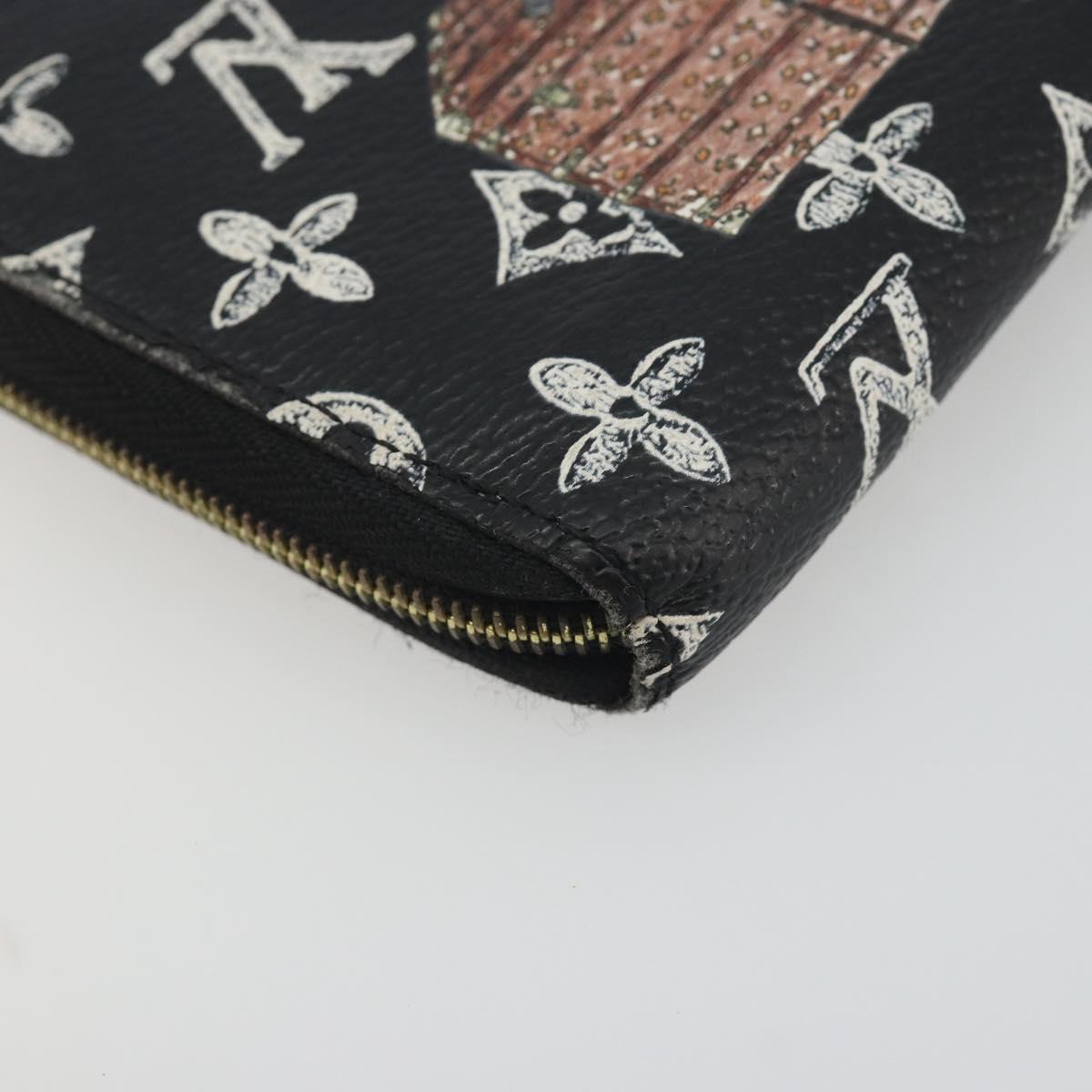 LOUIS VUITTON Catgram Zippy Coin Purse M63884 LV Auth 192439A