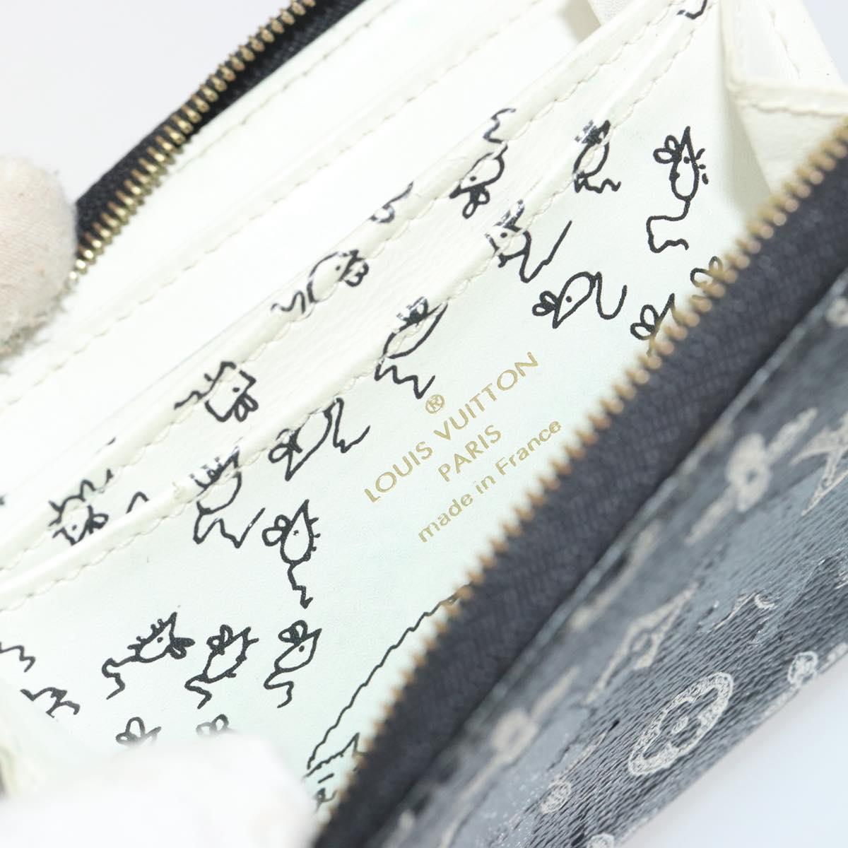 LOUIS VUITTON Catgram Zippy Coin Purse M63884 LV Auth 192439A