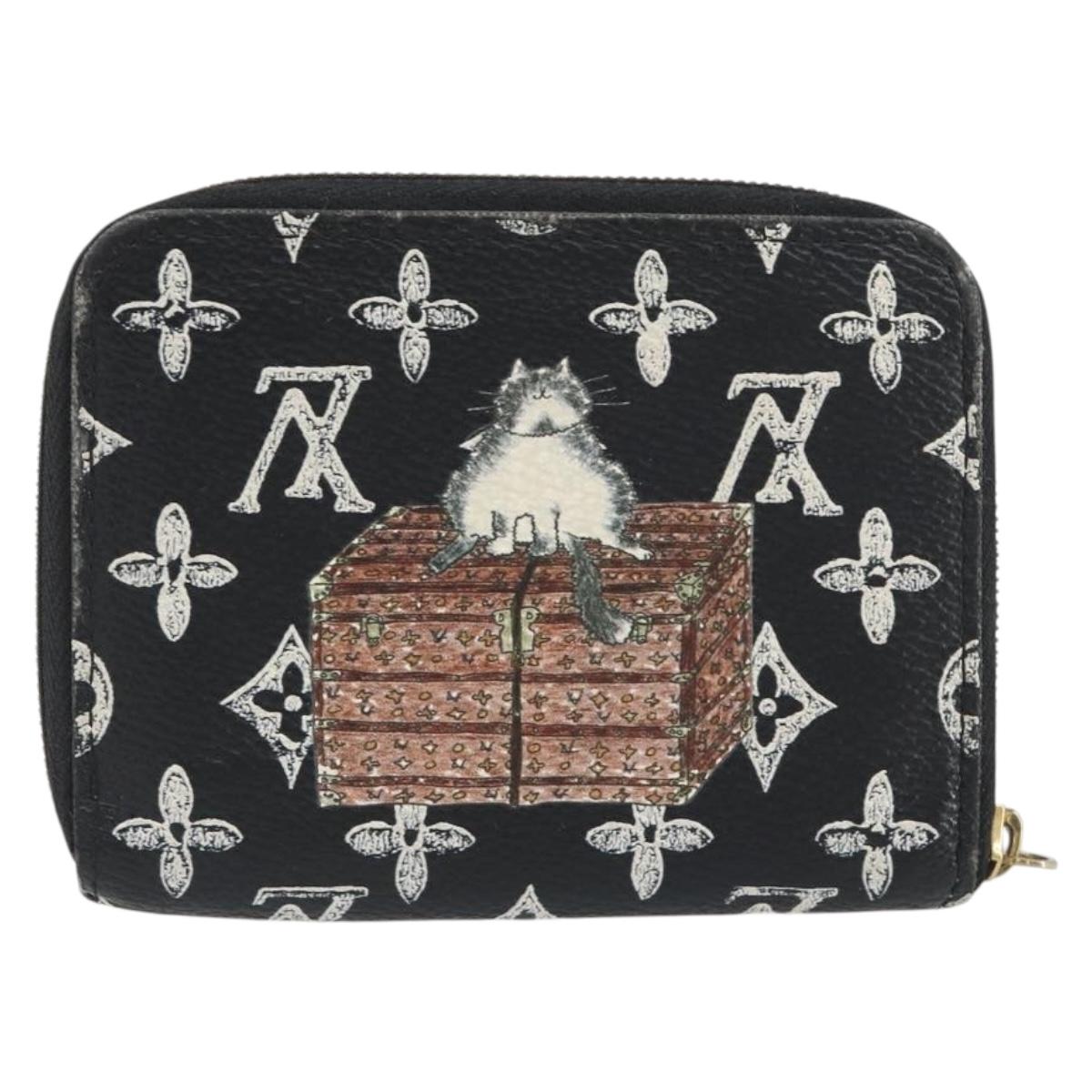 LOUIS VUITTON Catgram Zippy Coin Purse M63884 LV Auth 192439A