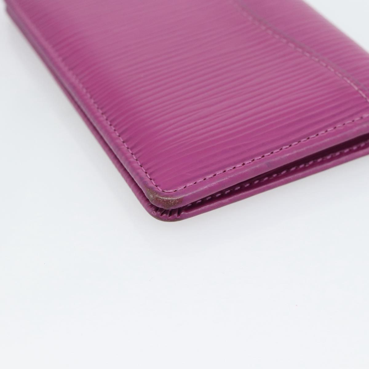 LOUIS VUITTON Epi Organizer De Poch Card Case Wine Red LV Auth 192440A