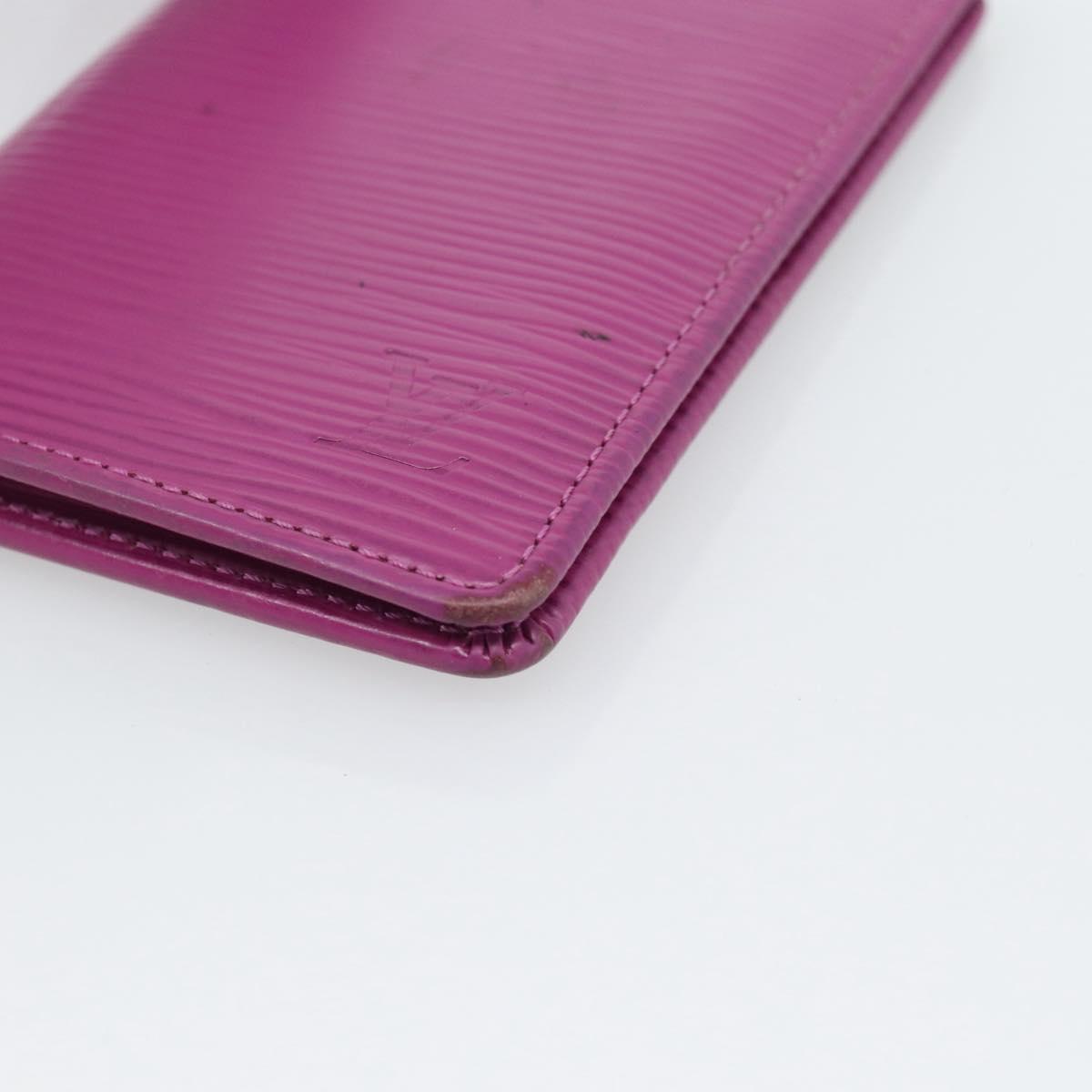 LOUIS VUITTON Epi Organizer De Poch Card Case Wine Red LV Auth 192440A