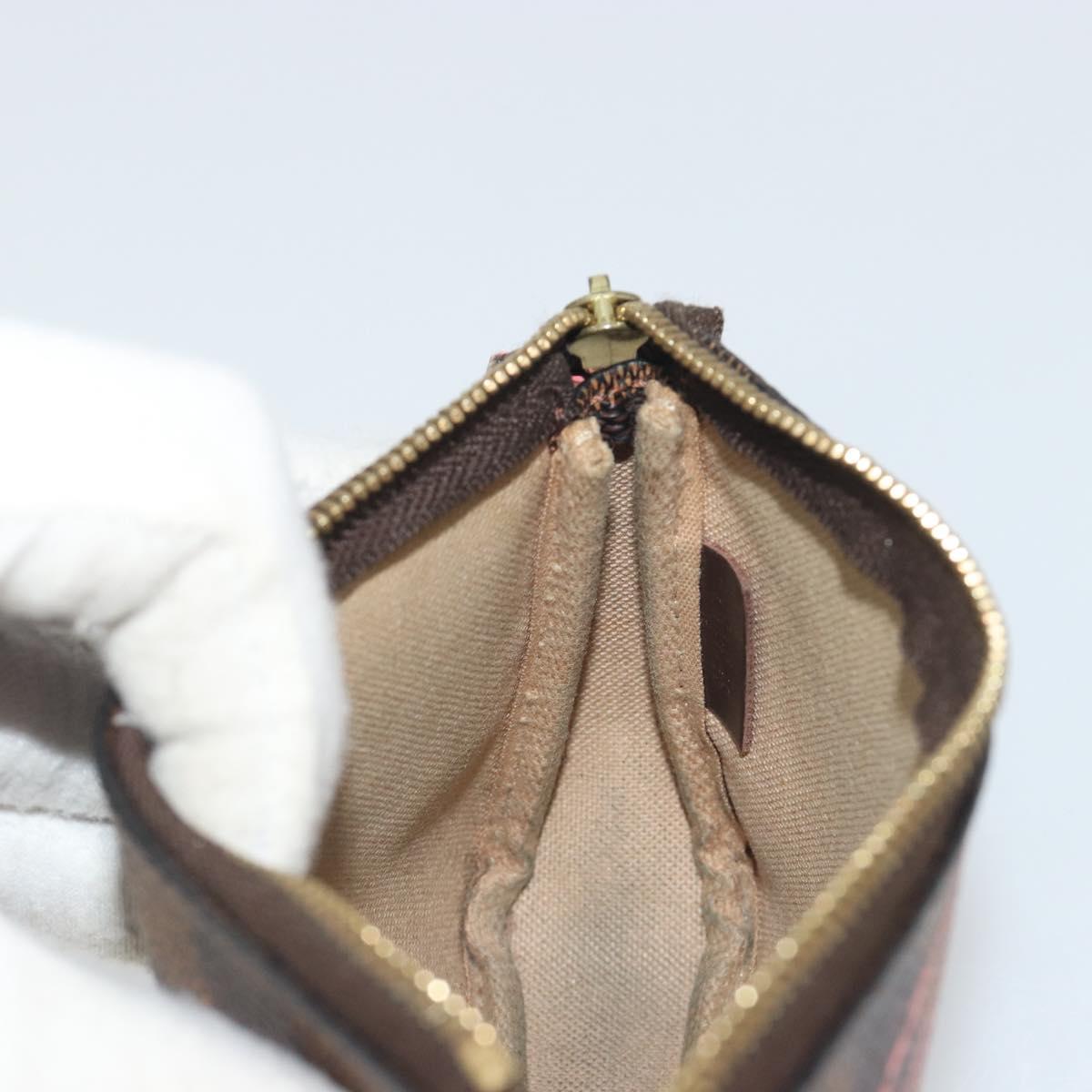 LOUIS VUITTON Damier Ebene Trunk Mini Pochette Accessoires N41433 Auth 192441A
