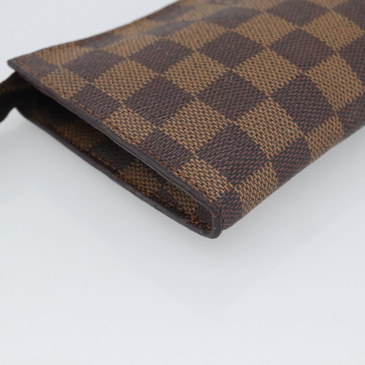 LOUIS VUITTON Damier Ebene Marais Pouch LV Auth 192443