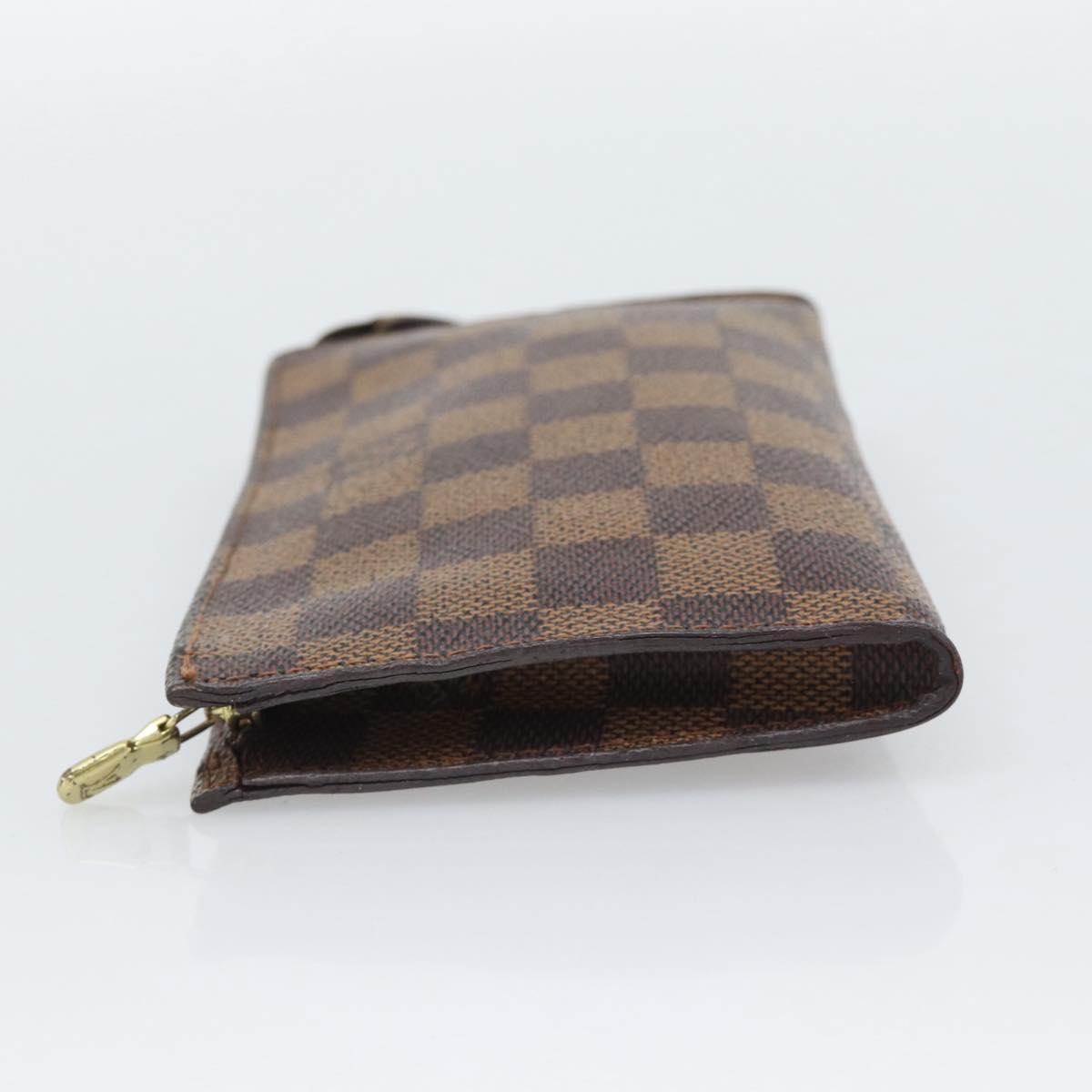 LOUIS VUITTON Damier Ebene Marais Pouch LV Auth 192443