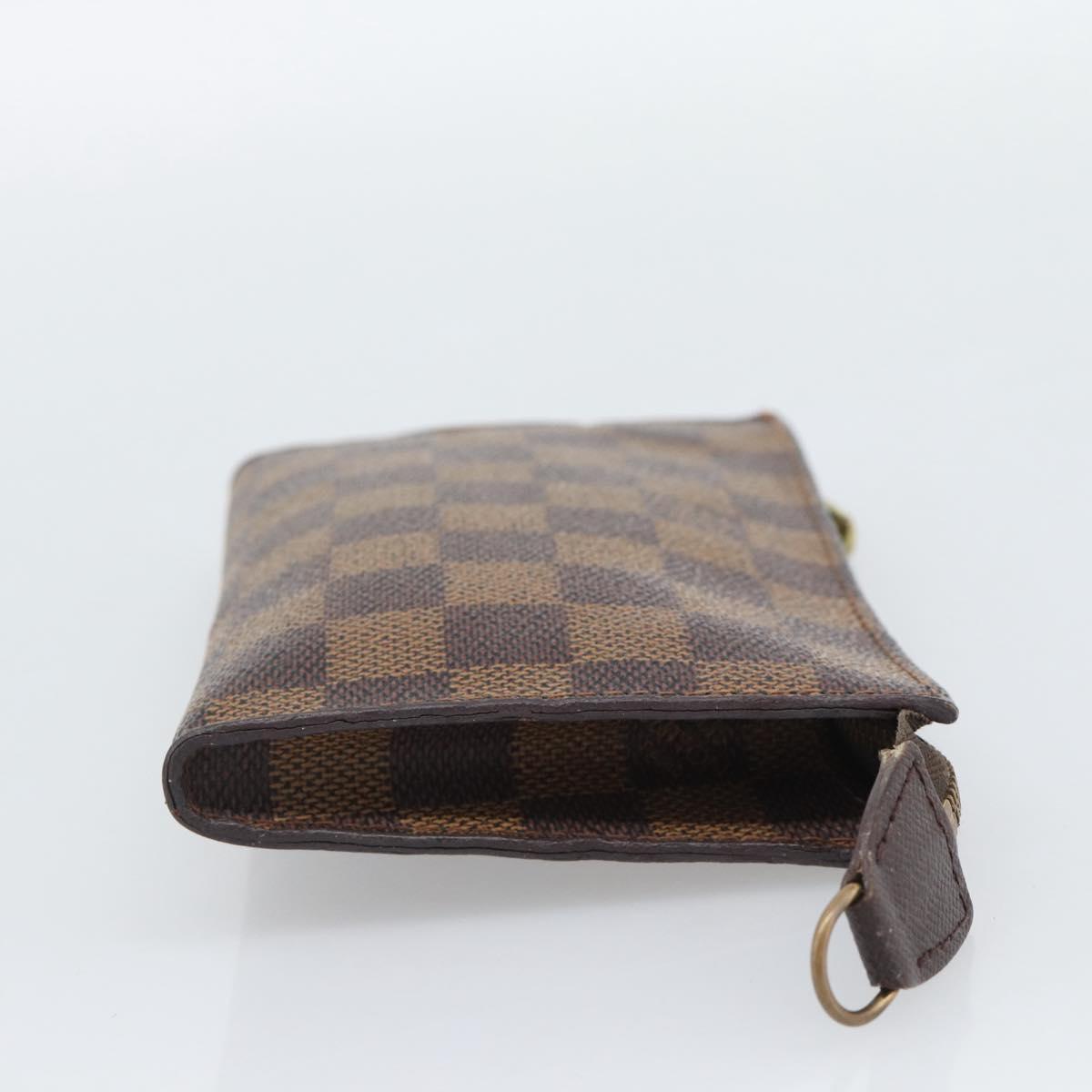 LOUIS VUITTON Damier Ebene Marais Pouch LV Auth 192443