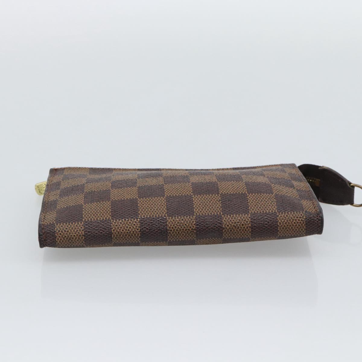 LOUIS VUITTON Damier Ebene Marais Pouch LV Auth 192443
