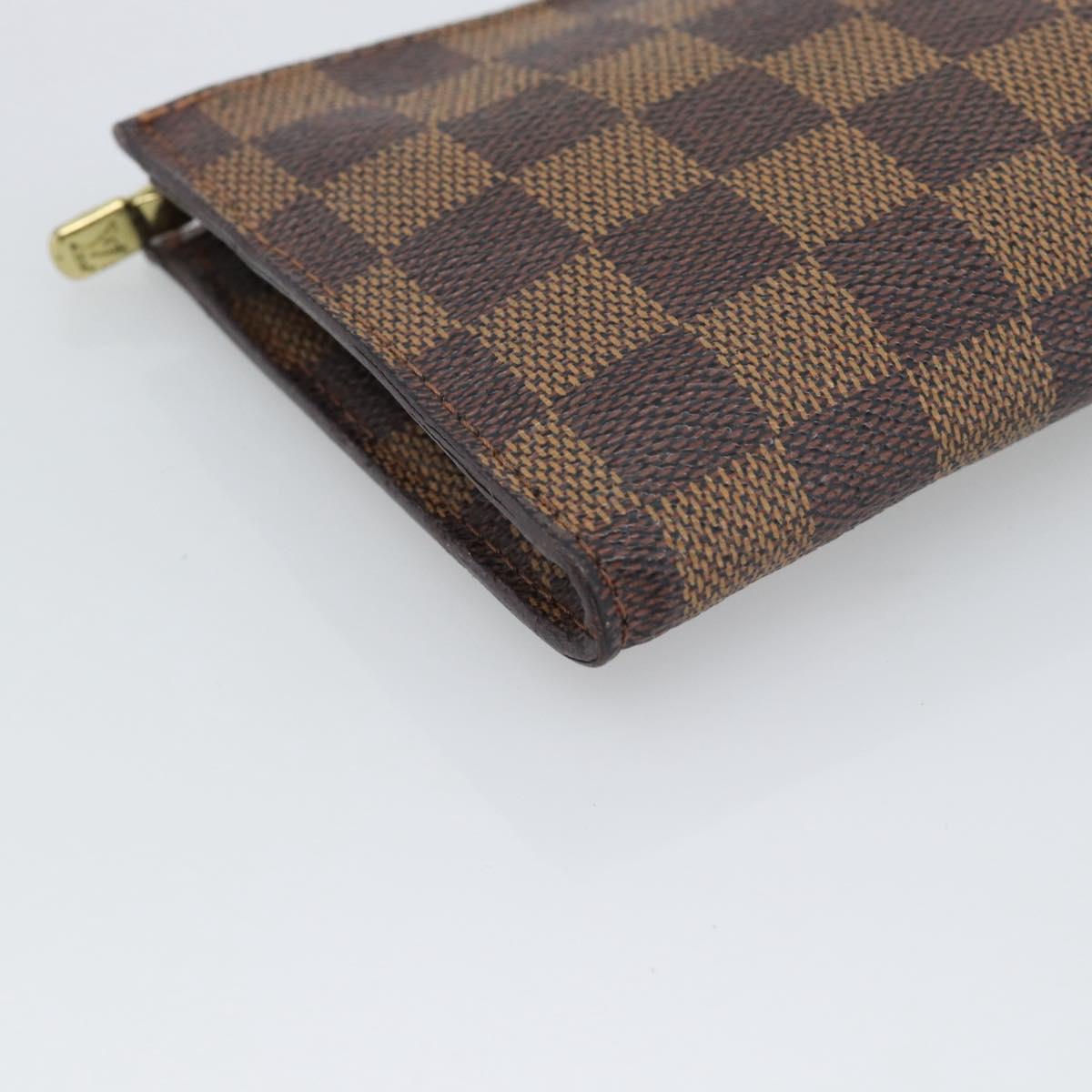 LOUIS VUITTON Damier Ebene Marais Pouch LV Auth 192443