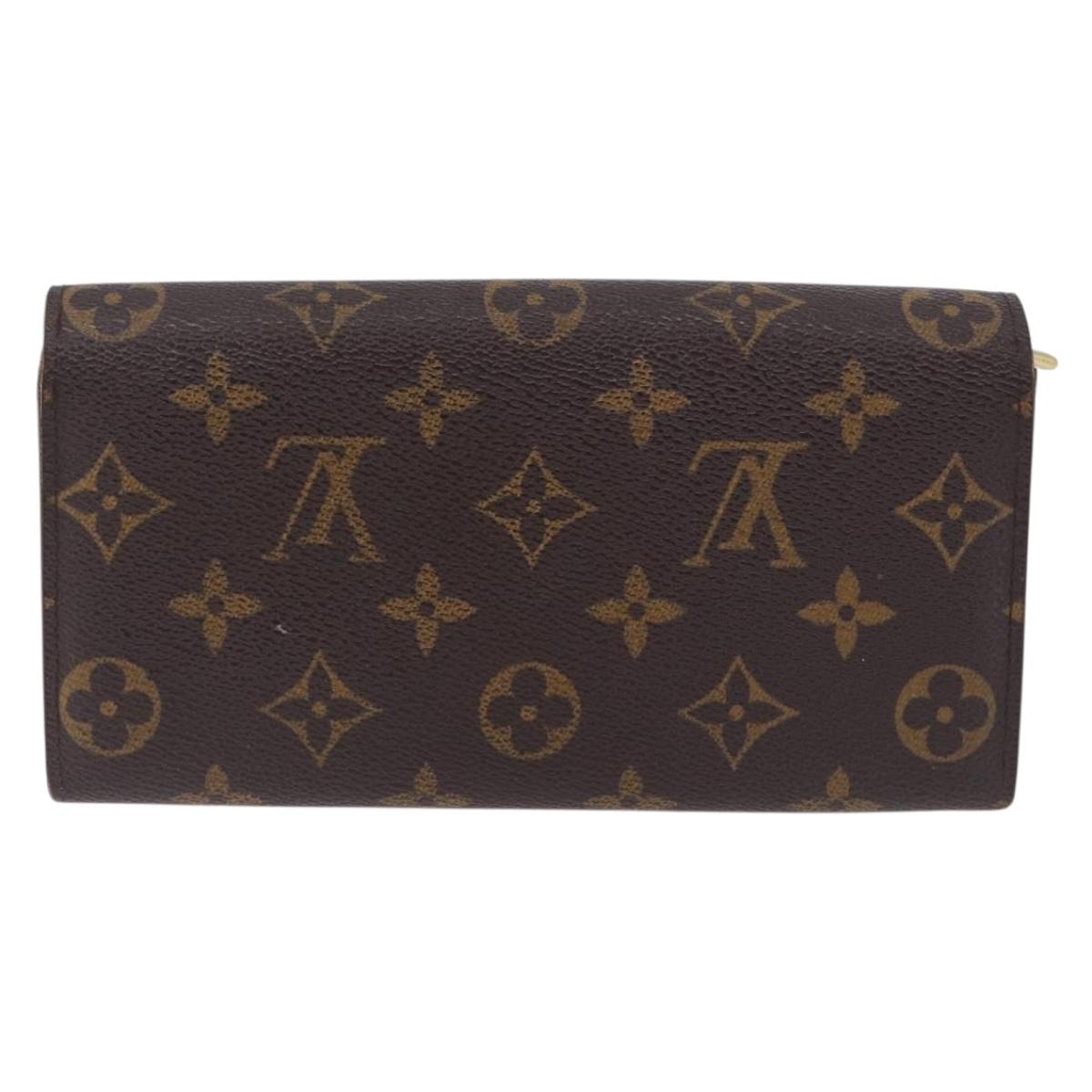 LOUIS VUITTON Monogram Portefeuille Sarah Long Wallet M61734 LV Auth 192444