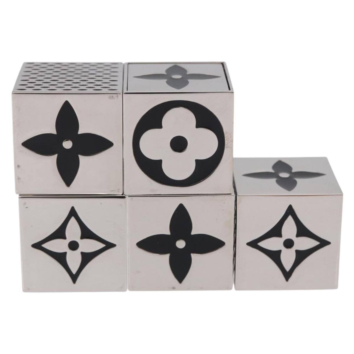LOUIS VUITTON LV Cube Game metal Silver M99454 LV Auth 192445