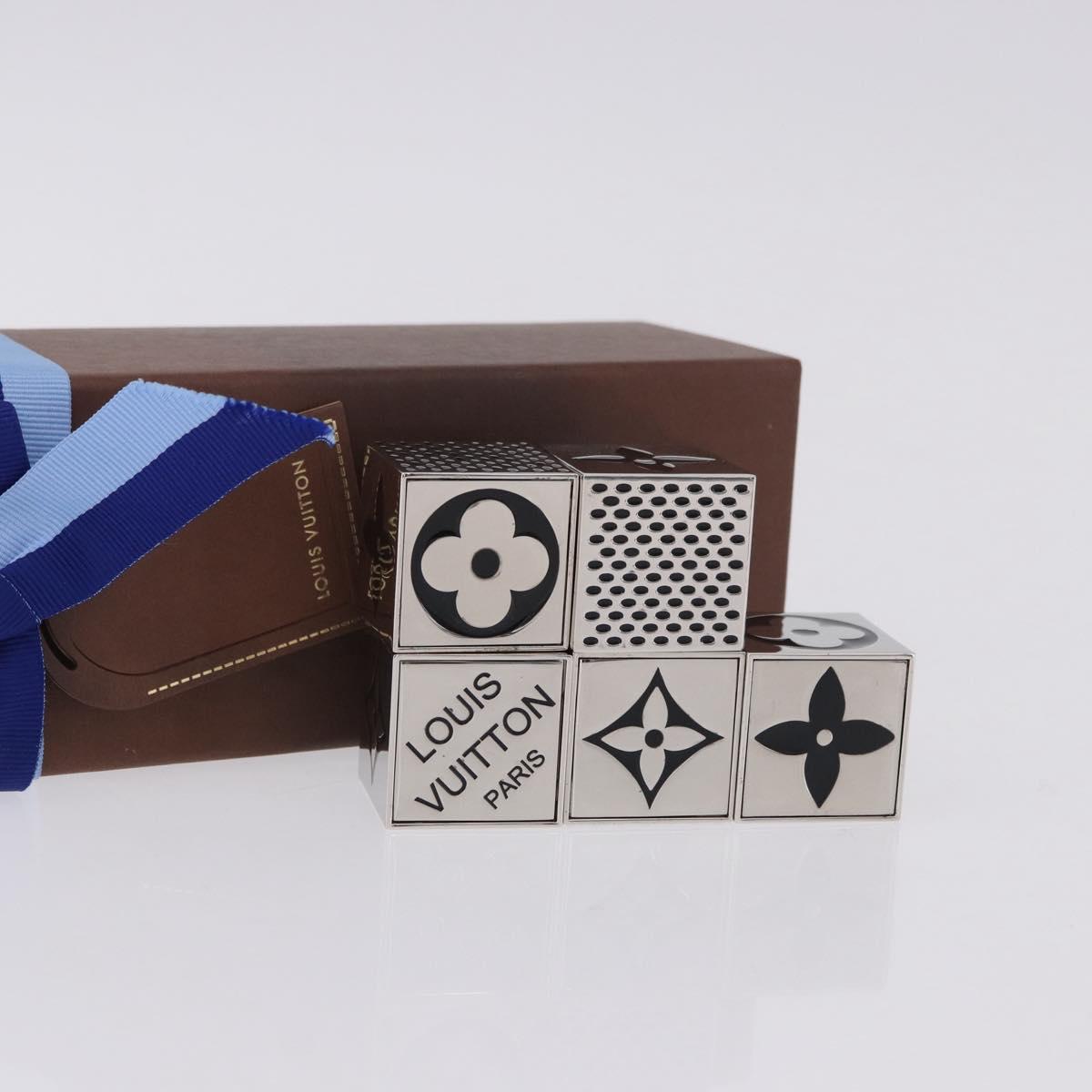 LOUIS VUITTON LV Cube Game metal Silver M99454 LV Auth 192445