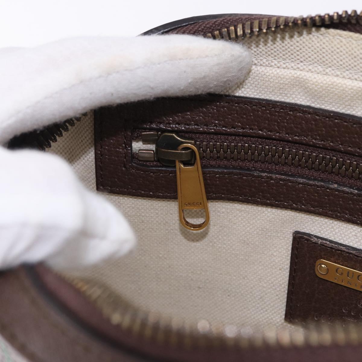 GUCCI Waist Bag Leather Brown Gold 602695 527066 Auth 192452V