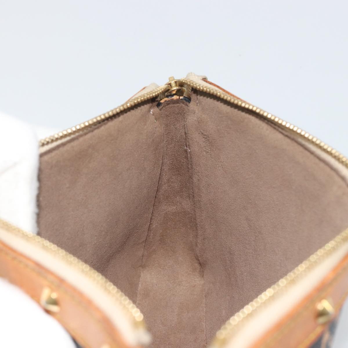 LOUIS VUITTON Multicolor Pochette Accessoires Pouch Black M92648 LV Auth 192454A