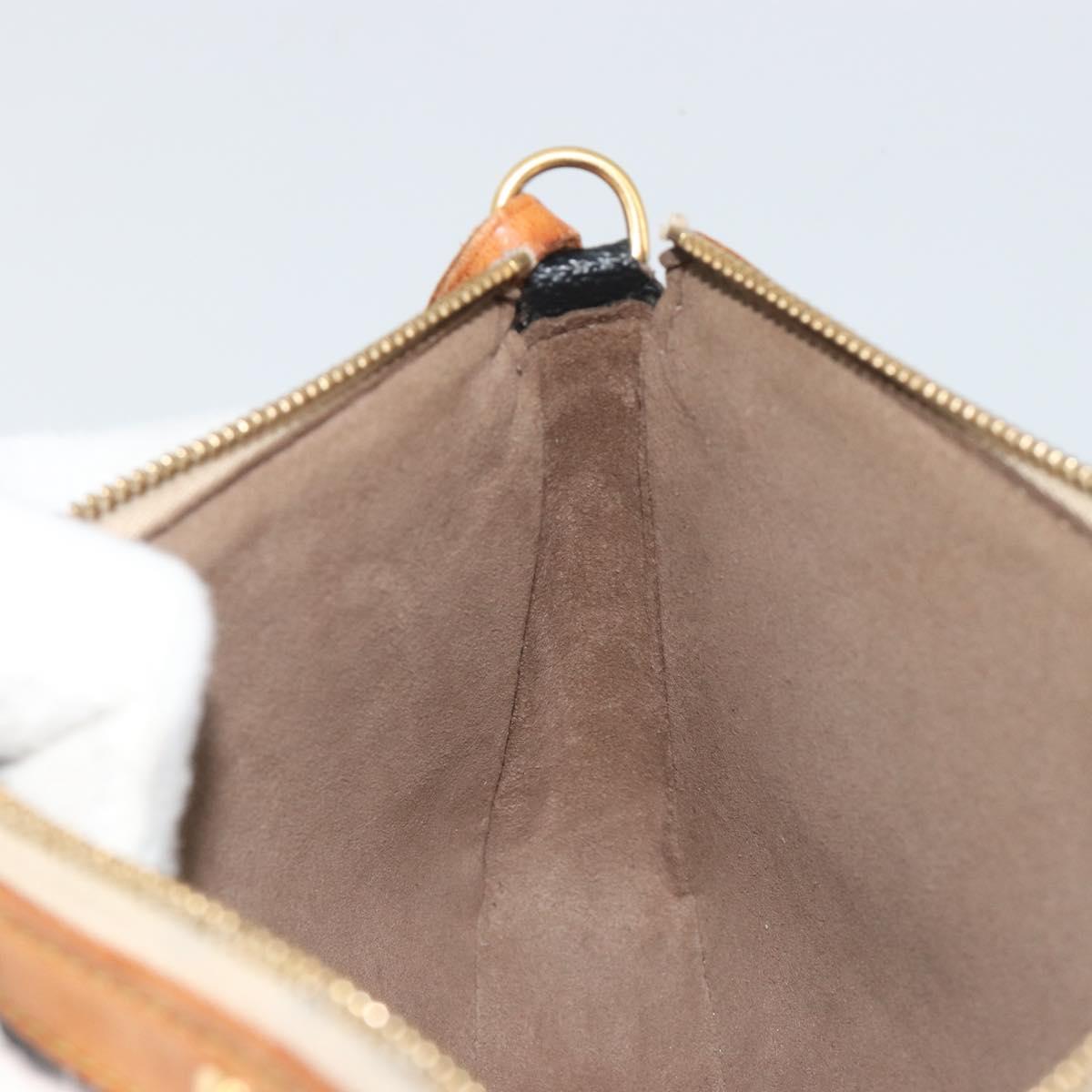 LOUIS VUITTON Multicolor Pochette Accessoires Pouch Black M92648 LV Auth 192454A