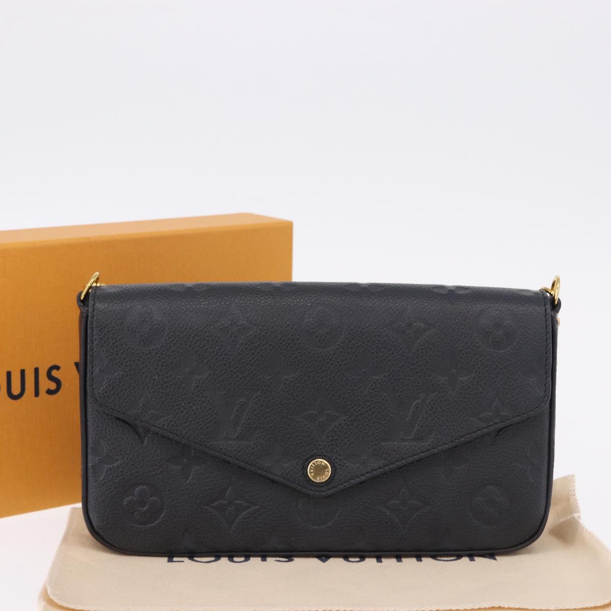 LOUIS VUITTON Empreinte Chain Pochette Felice Wallet M64064 LV Auth 192455V