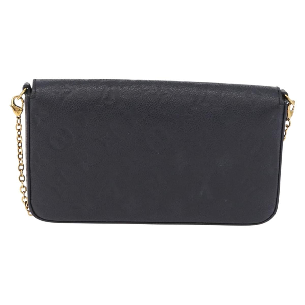 LOUIS VUITTON Empreinte Chain Pochette Felice Wallet M64064 LV Auth 192455V