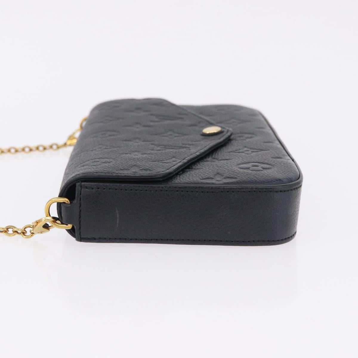 LOUIS VUITTON Empreinte Chain Pochette Felice Wallet M64064 LV Auth 192455V
