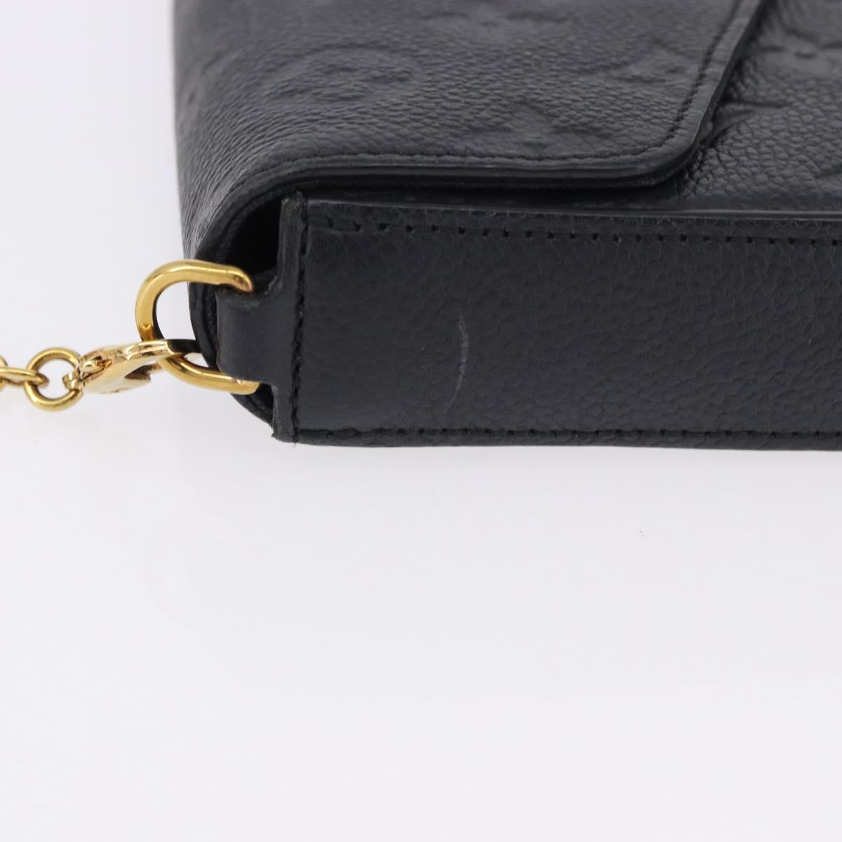 LOUIS VUITTON Empreinte Chain Pochette Felice Wallet M64064 LV Auth 192455V