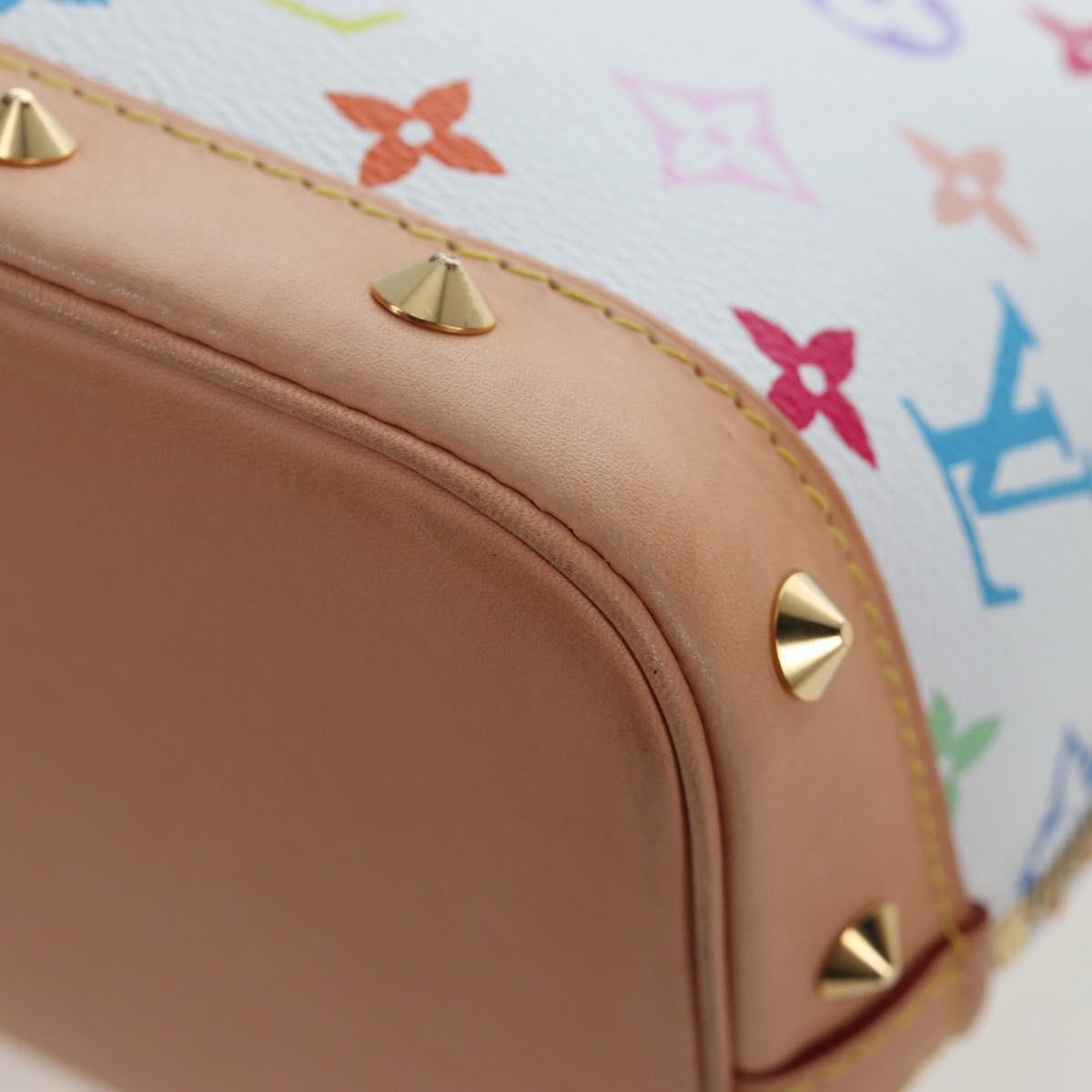 LOUIS VUITTON Multicolor Alma GM Hand Bag White M40441 LV Auth 192463SAV