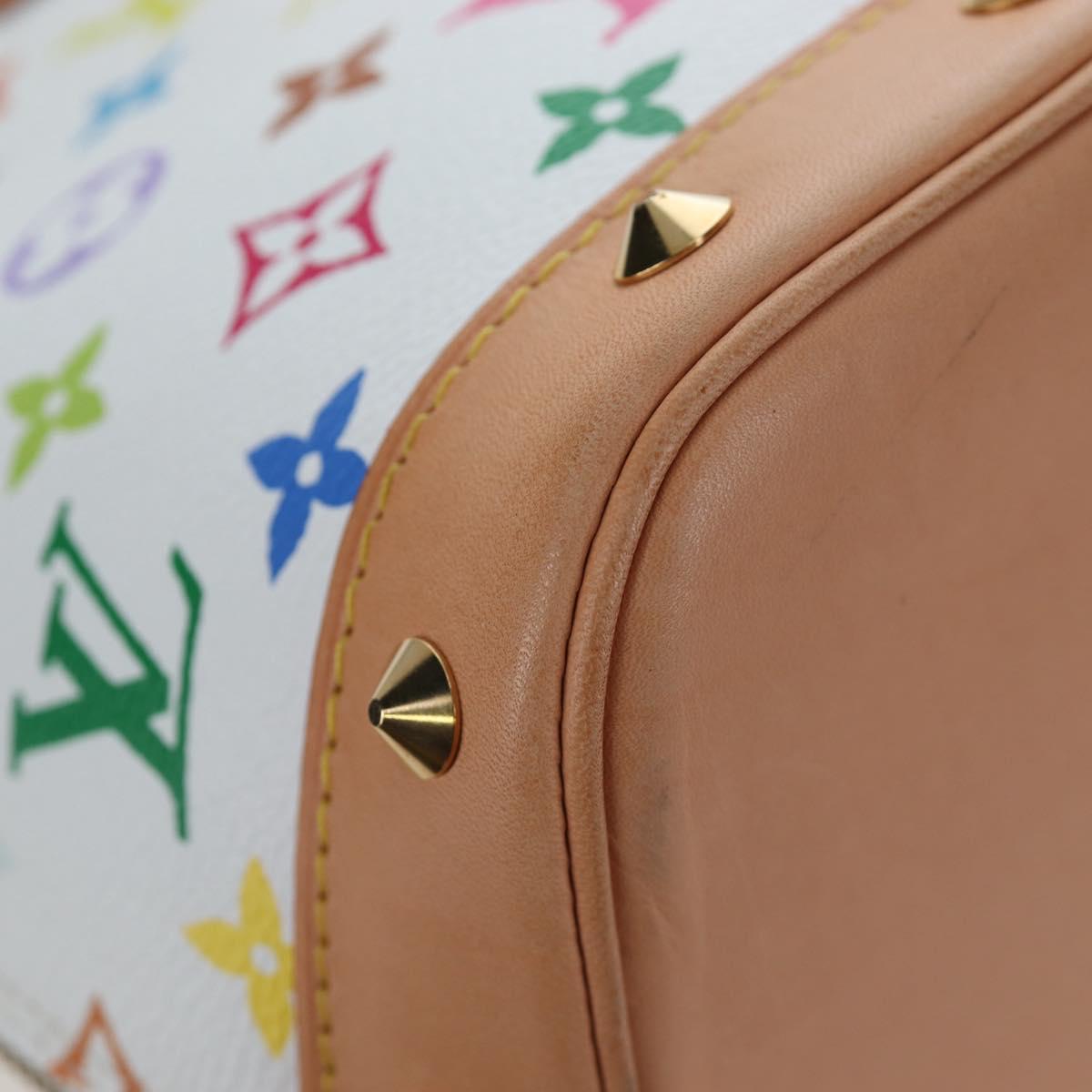 LOUIS VUITTON Multicolor Alma GM Hand Bag White M40441 LV Auth 192463SAV