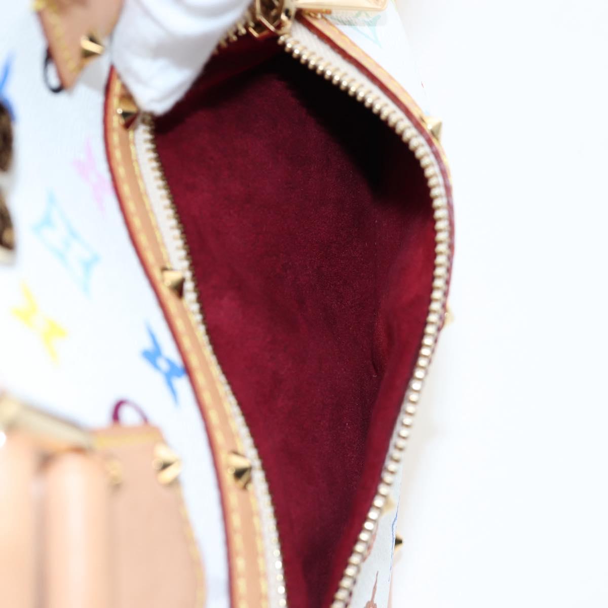 LOUIS VUITTON Multicolor Alma GM Hand Bag White M40441 LV Auth 192463SAV